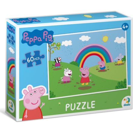 DODO Puzzle Prasátko Peppa: Duhové radovánky 60 dílků 158927