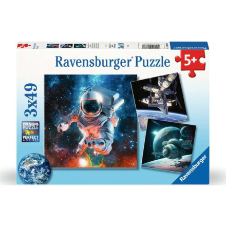 RAVENSBURGER Puzzle Prozkoumávání vesmíru 3x49 dílků 159009