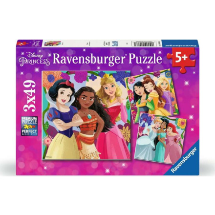 RAVENSBURGER Puzzle Disney: Princezny z pohádek 3x49 dílků 159014