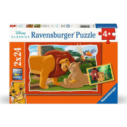 RAVENSBURGER Puzzle Disney: Lví král 2x24 dílků 159020