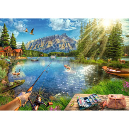 RAVENSBURGER Puzzle Život u jezera 1000 dílků 159268