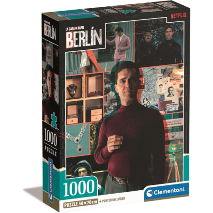 CLEMENTONI Puzzle La Casa de Papel Berlín: Mám plán 1000 dílků 159581