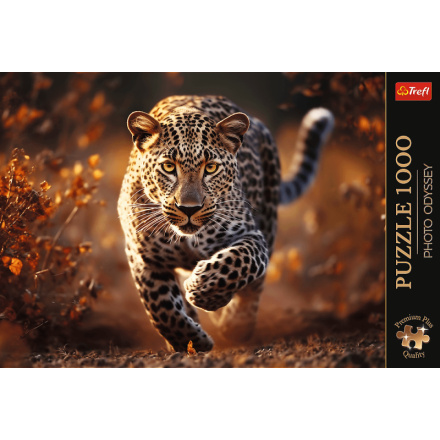 TREFL Puzzle Premium Plus Photo Odyssey: Divoký leopard 1000 dílků 159685