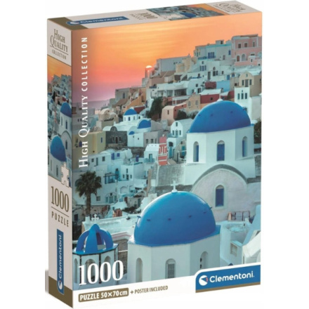 CLEMENTONI Puzzle Santorini 1000 dílků 159736