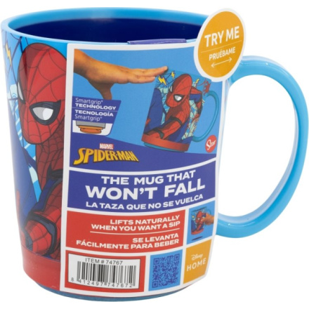 STOR Hrneček s protiskluzovým dnem 410 ml Spiderman 159776