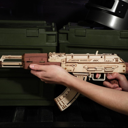 ROBOTIME Rokr 3D dřevěné puzzle AK-47 Assault Rifle 315 dílků 159778