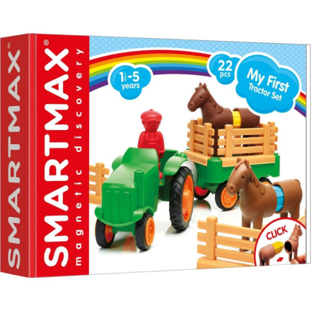 SMARTMAX Magnetická stavebnice Můj první traktor 22 dílků 159872