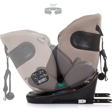 CHIPOLINO Autosedačka Motion i-Size 40-150cm Isofix 360, Macadamia 159956, 2024