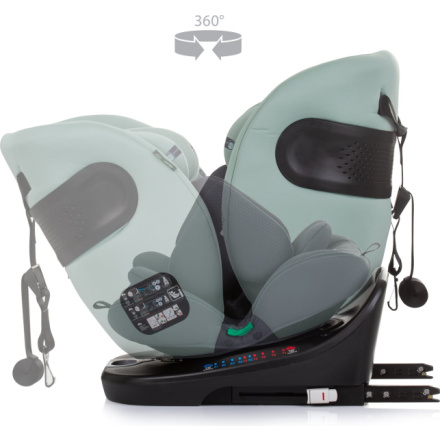 CHIPOLINO Autosedačka Motion i-Size 40-150cm Isofix 360, Pastel Green 159957, 2024