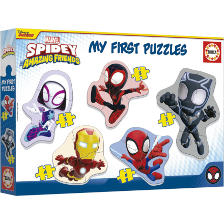 EDUCA Baby puzzle Spidey a jeho úžasní přátelé 5v1 (3-5 dílků) 160050