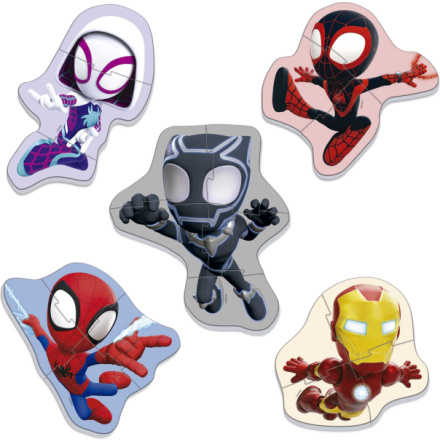 EDUCA Baby puzzle Spidey a jeho úžasní přátelé 5v1 (3-5 dílků) 160050