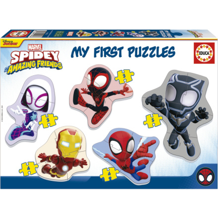 EDUCA Baby puzzle Spidey a jeho úžasní přátelé 5v1 (3-5 dílků) 160050