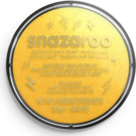 SNAZAROO Barva na obličej Metalická Zlatá (Electric Gold) 18ml 160198