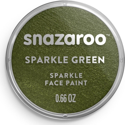 SNAZAROO Barva na obličej Třpytivá Zelená (Sparkle Green) 18ml 160205