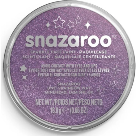 SNAZAROO Barva na obličej Třpytivá Filová (Sparkle Lilac) 18ml 160208