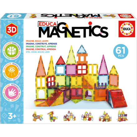 EDUCA Magnetická stavebnice Magnetics 61 díků 160232