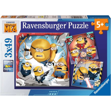 RAVENSBURGER Puzzle Já, padouch 4, 3x49 dílků 160363