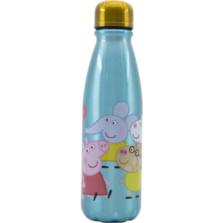 STOR Láhev na pití hliníková Prasátko Peppa 600 ml 161249