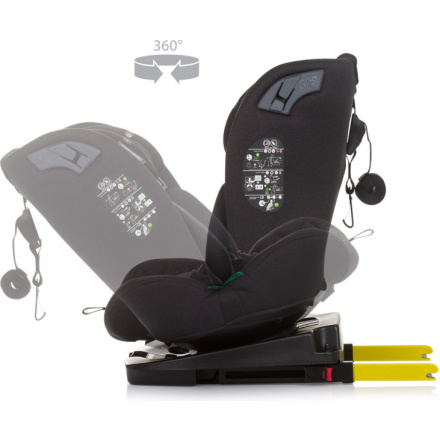 CHIPOLINO Autosedačka X Factor i-Size 40-150cm Isofix 360 Obsidian 161419, (2024)