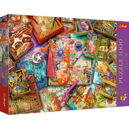 TREFL Puzzle Premium Plus Tea Time: Scrapbooking 1000 dílků 161435