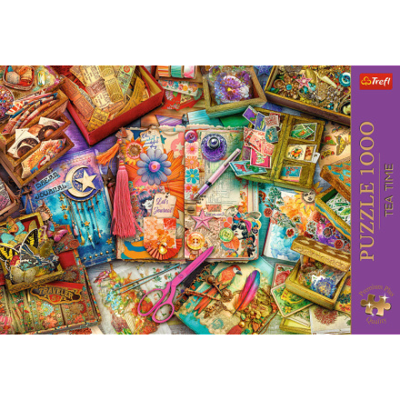 TREFL Puzzle Premium Plus Tea Time: Scrapbooking 1000 dílků 161435