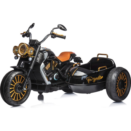 CHIPOLINO Elektrická motorka DUO TRON Black 161597