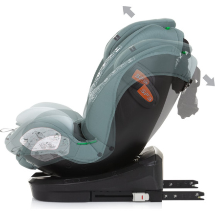 CHIPOLINO Autosedačka Volare i-Size 40-150cm Isofix 360 Pastel Green 162073, (2024)