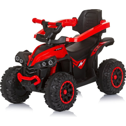 CHIPOLINO Odrážedlo se stříškou a vodící tyčí ATV Red 162092