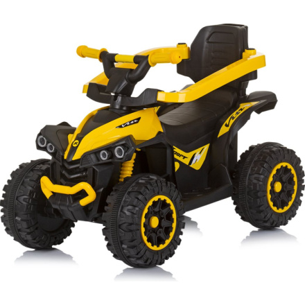 CHIPOLINO Odrážedlo se stříškou a vodící tyčí ATV Yellow 162095