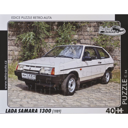 RETRO-AUTA Puzzle č.54 Lada Samara 1300 (1989) 40 dílků 162145