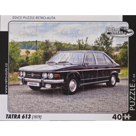 RETRO-AUTA Puzzle č.66 Tatra 613 (1979) 40 dílků 162149