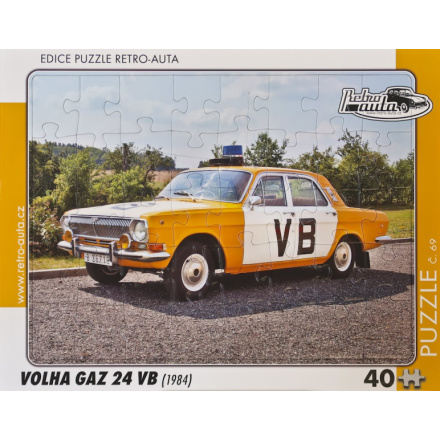 RETRO-AUTA Puzzle č.69 Volha GAZ 24 VB (1984) 40 dílků 162150