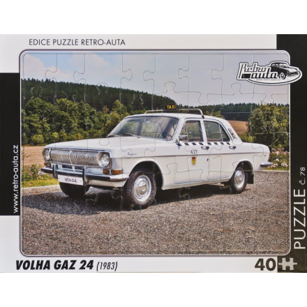 RETRO-AUTA Puzzle č.78 Volha GAZ 24 (1983) 40 dílků 162154