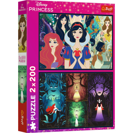 TREFL Puzzle Disney princezny: Začarované krásky 2x200 dílků 162177