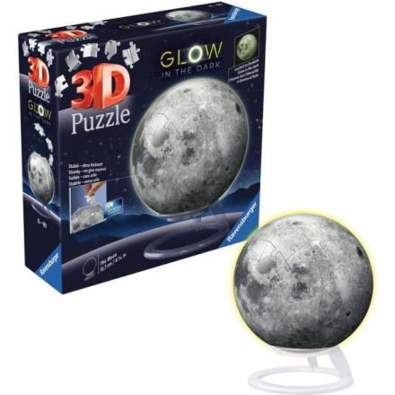 RAVENSBURGER 3D Svítící puzzleball Měsíc 73 dílků 162466