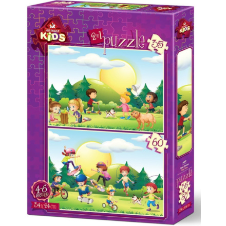 ART PUZZLE Puzzle Čas na hraní 35+60 dílků 162845