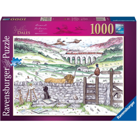 RAVENSBURGER Puzzle Život v Yorkshiru 1000 dílků 163025