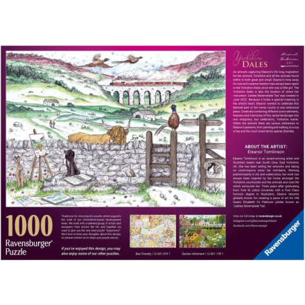 RAVENSBURGER Puzzle Život v Yorkshiru 1000 dílků 163025