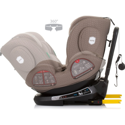 CHIPOLINO Autosedačka Peak i-Size 40-150cm Isofix 360 Macadamia 163151, (2024)