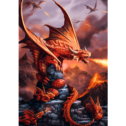 TREFL Puzzle Premium Plus Fantasy Collection: Ohnivý drak 1000 dílků 163164