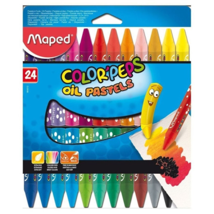 MAPED Trojhranné olejové pastely Color'Peps 24ks 25649