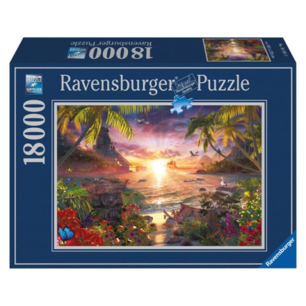RAVENSBURGER Puzzle Západ slunce v ráji 18000 dílků 3958