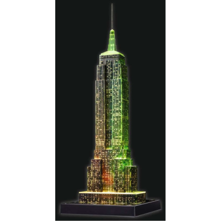 RAVENSBURGER Svítící 3D puzzle Noční edice Empire State Building 216 dílků 6125