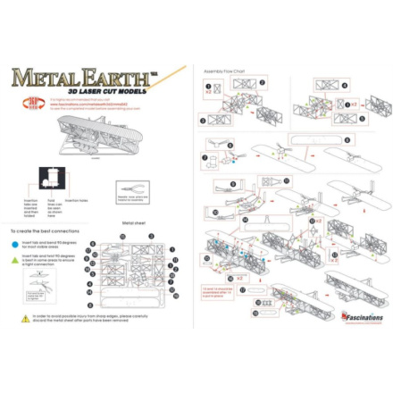 METAL EARTH 3D puzzle Letadlo bratrů Wrightových 9635