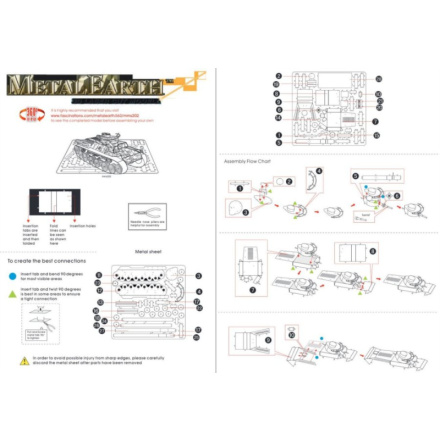 METAL EARTH 3D puzzle Tank Či - ha 9655