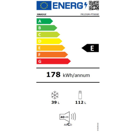 Chladnička komb. Snaige FR15SM-PT000E B1501