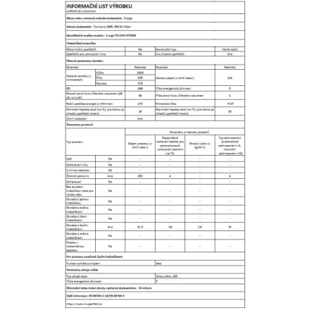 Chladnička komb. Snaige FR23SM-PT000E B2210