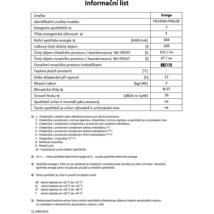 Chladnička komb. Snaige FR24SM-PRDL0E B2449