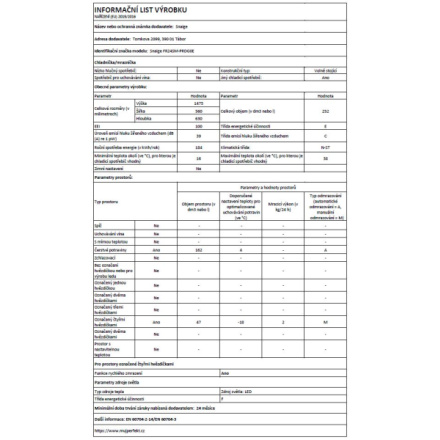 Chladnička komb. Snaige FR24SM-PRDG0E B2455