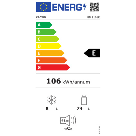 Chladnička s mraz. boxem Crown GN1101E D7110